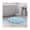 UNIBATH Alfombra de baño con diseño de concha de mar para