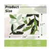 UNIBATH Alfombras de baño verdes con bonitas hojas para_2