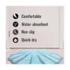 UNIBATH Alfombra de baño con diseño de concha de mar para