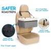 UNICITII Asiento de coche para perros pequeños asiento