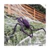 Juego de 2 decoraciones gigantes de araña de Halloween de