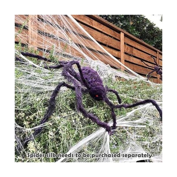 Juego de 2 decoraciones gigantes de araña de Halloween de
