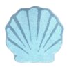UNIBATH Alfombra de baño con diseño de concha de mar para