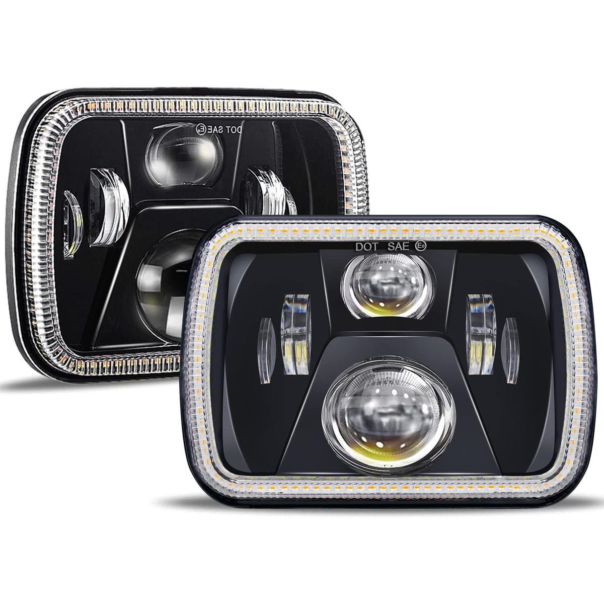 Faros delanteros LED DOT de 5 x 7 pulgadas 2 luces