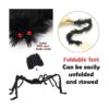 Juego de 2 decoraciones gigantes de araña de Halloween de