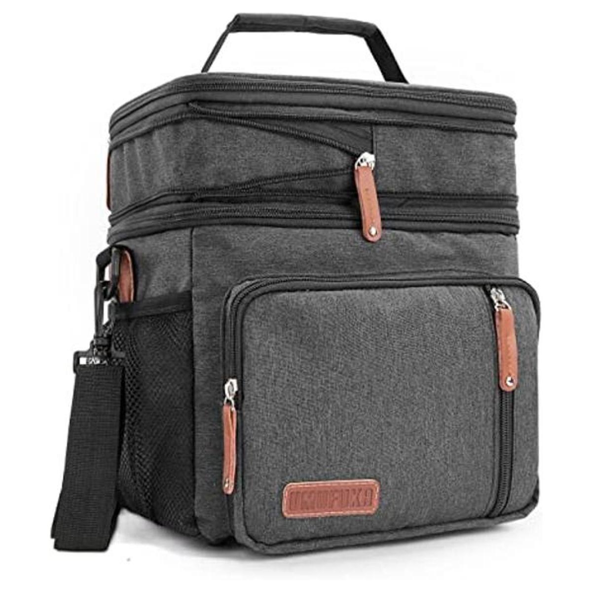 Lonchera para hombre con doble compartimento con