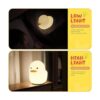 UNEEDE Lámpara de noche LED con forma de pato con sensor_4