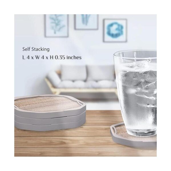 UMIRRO Posavasos rústicos para bebidas absorbentes_6