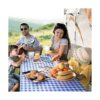 Funda de mesa de picnic con fundas de banco ropa de mesa