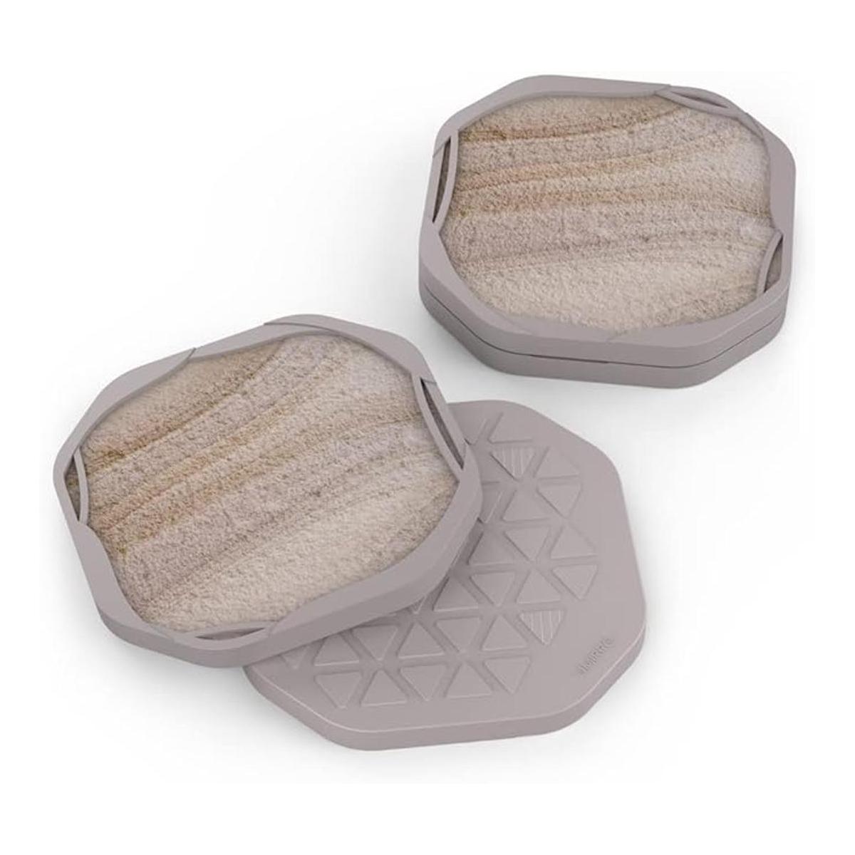 UMIRRO Posavasos rústicos para bebidas absorbentes