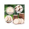 Rebanadas de madera natural para adornos de Navidad 25
