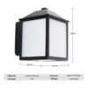 UME Linterna LED de pared para interiores y exteriores_4