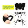 Decoración de araña peluda de Halloween 4 piezas de_5