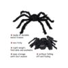 Decoración de araña peluda de Halloween 4 piezas de_4