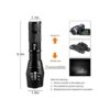 UltraFire Linterna iluminadora infrarroja ajustable de