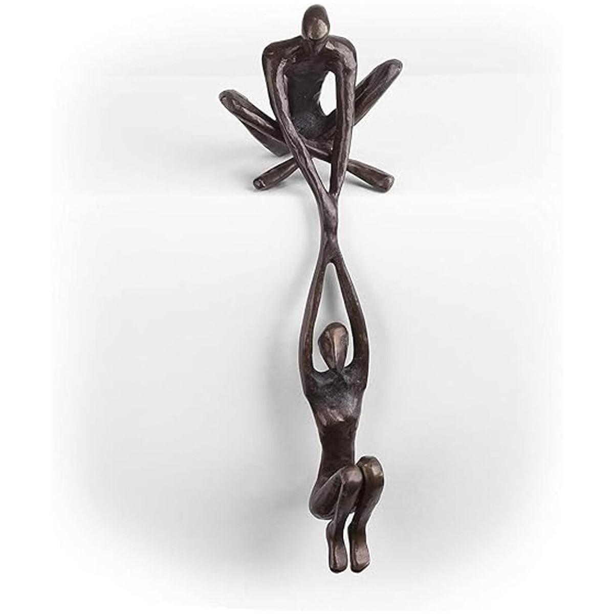 Escultura de arte abstracto industrial para parejas