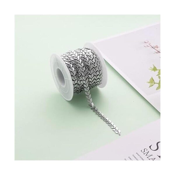 UMAOKANG Cadena de eslabones de acero inoxidable de plata