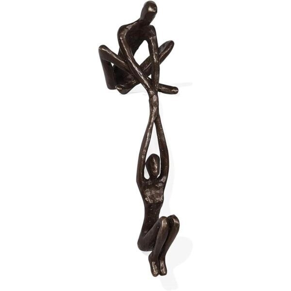Escultura de arte abstracto industrial para parejas_2