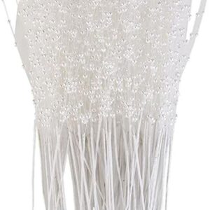 ULTNICE 100 varillas de perlas blancas ramo de perlas de_1