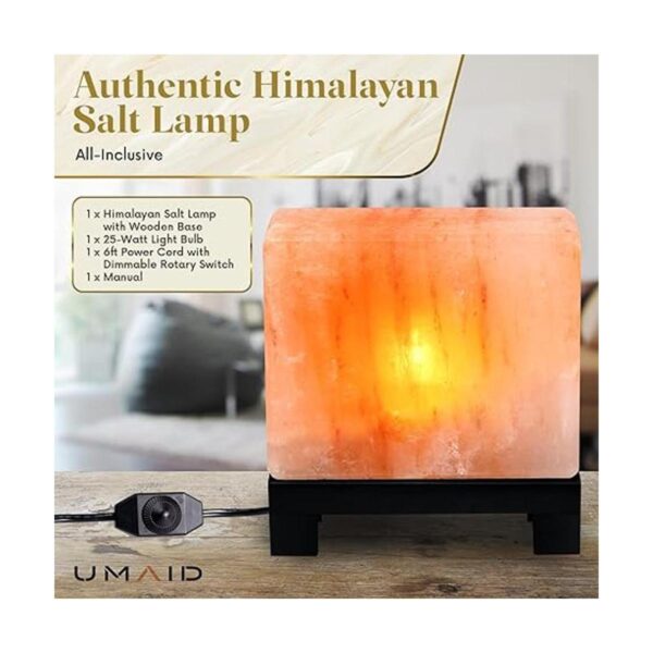 UMAID Auténtica lámpara de sal natural del Himalaya_4