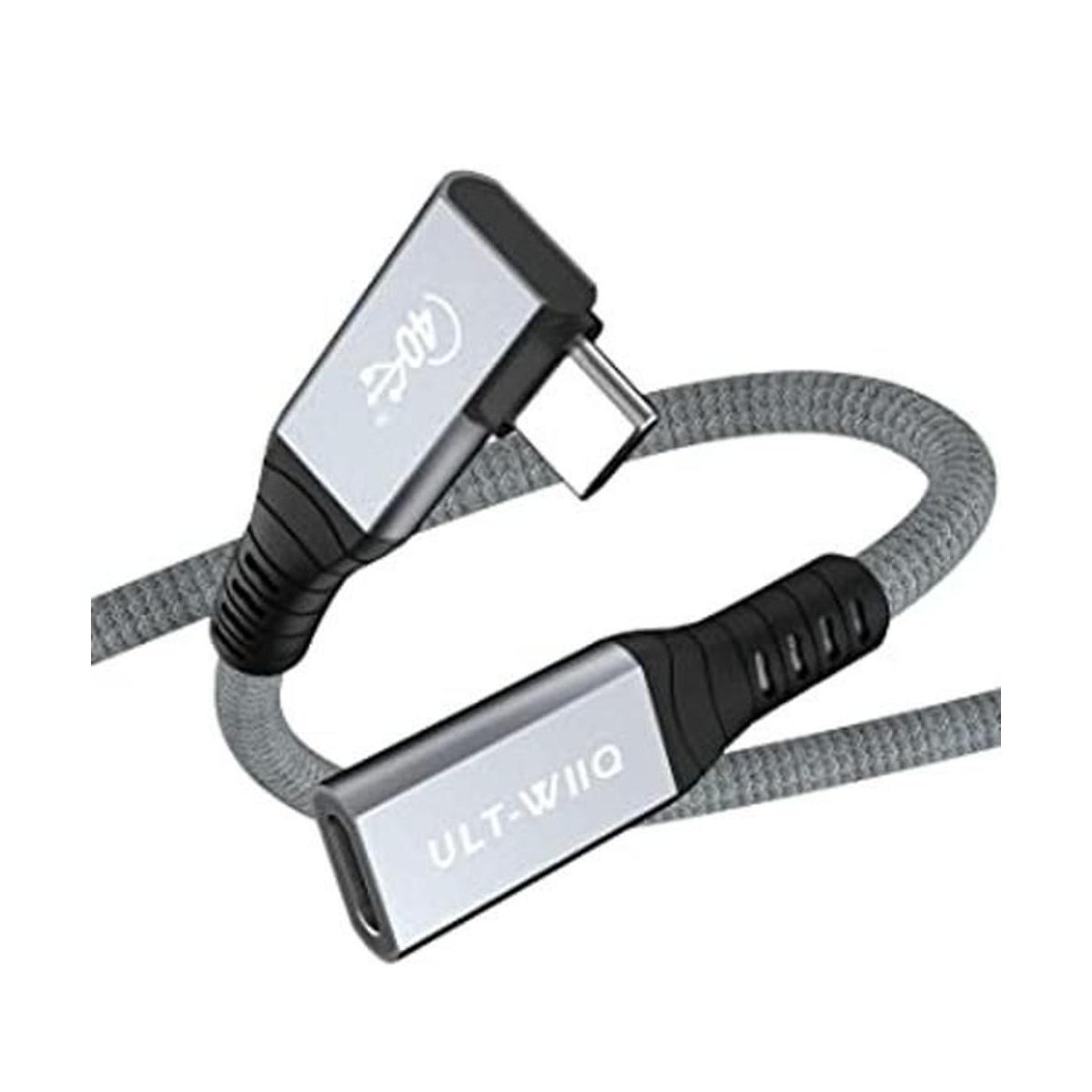 Cable de extensión USB4 de ángulo recto cable extensor de