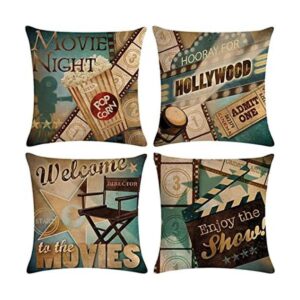Ulove Love Youurself Juego de 4 fundas de almohada de