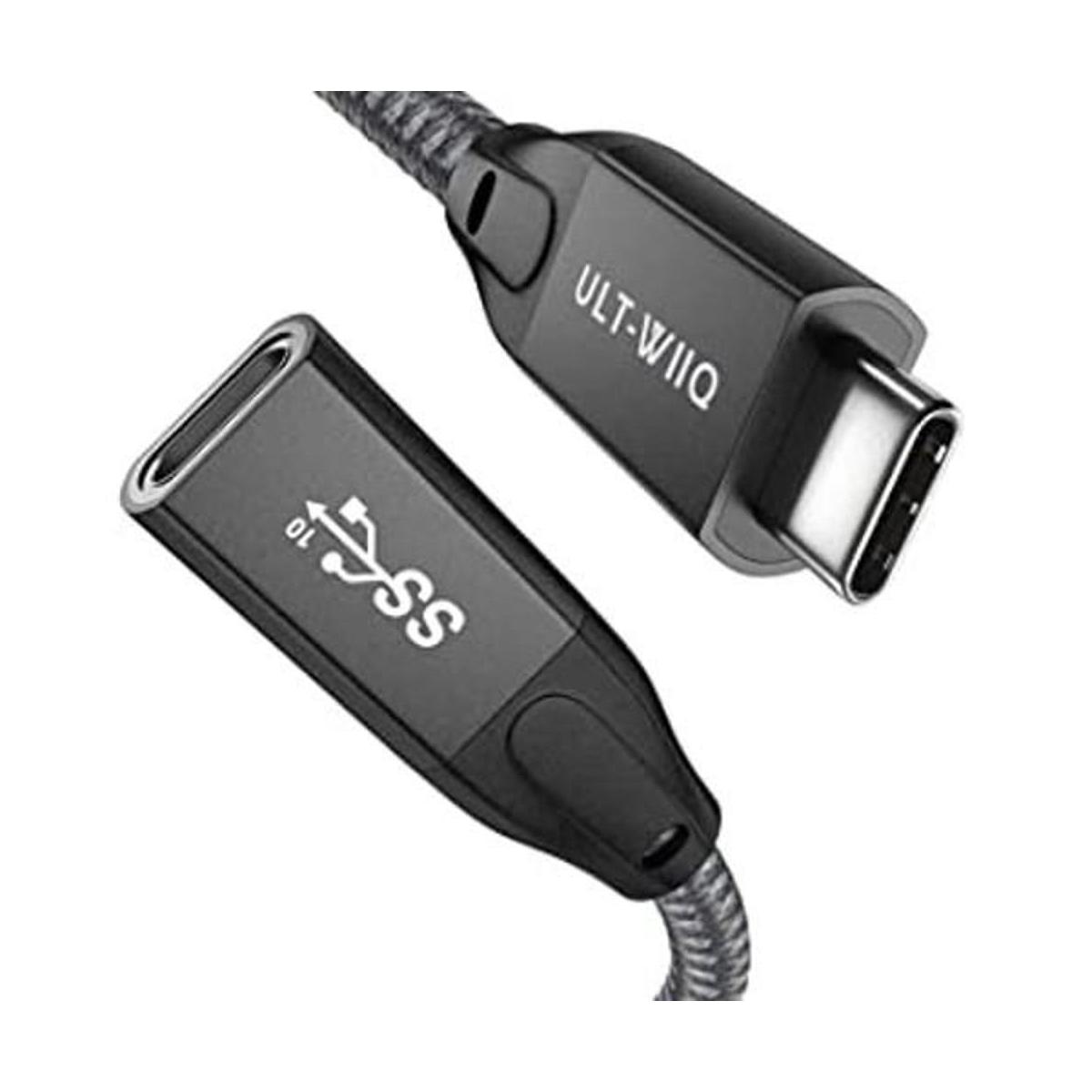 Cable de extensión USB C 3.3 pies ULTWIIQ USB 3.2 10