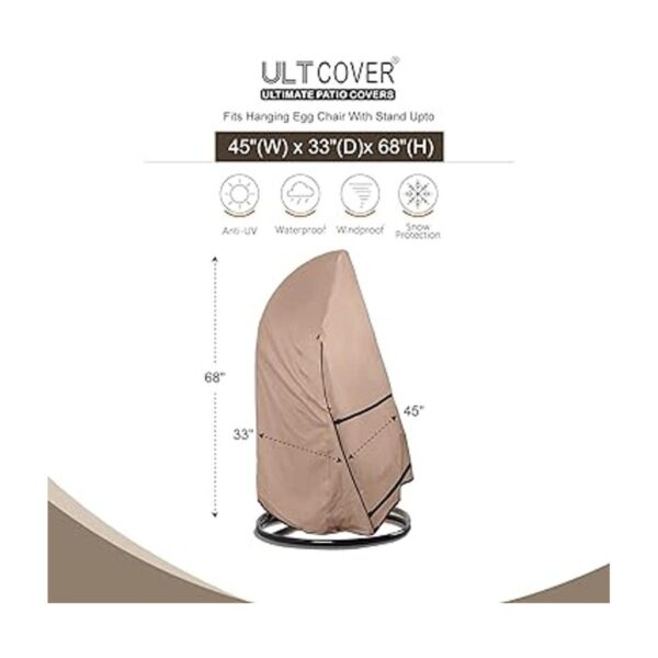 ULTCOVER Funda para silla de huevo colgante para patio