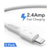 Cable de carga corto para iPhone de 6 pulgadas 0.5 pies_2