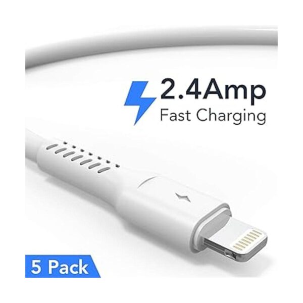 Cable de carga corto para iPhone de 6 pulgadas 0.5 pies_2