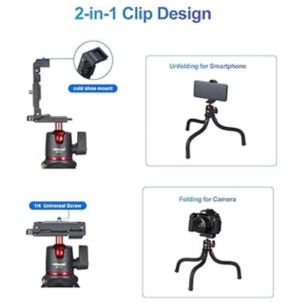 ULANZI Trípode de cámara mini soporte de trípode flexible_2