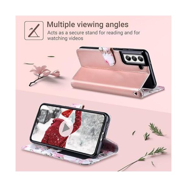 ULAK Funda compatible con Galaxy S21 FE 5G funda con tapa_4