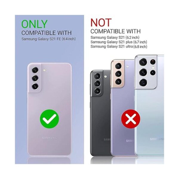 ULAK Funda compatible con Galaxy S21 FE 5G funda con tapa_2