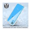 ULAK Funda para iPhone XR transparente 3 en 1 cubierta_3