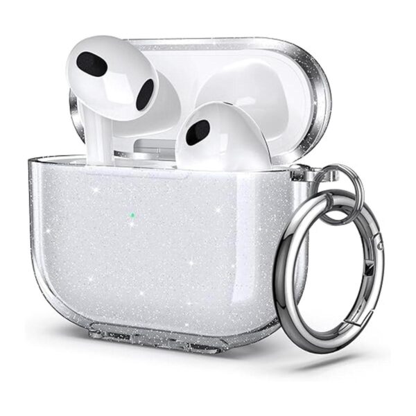 ULAK Funda compatible con AirPods 3 con purpurina_1