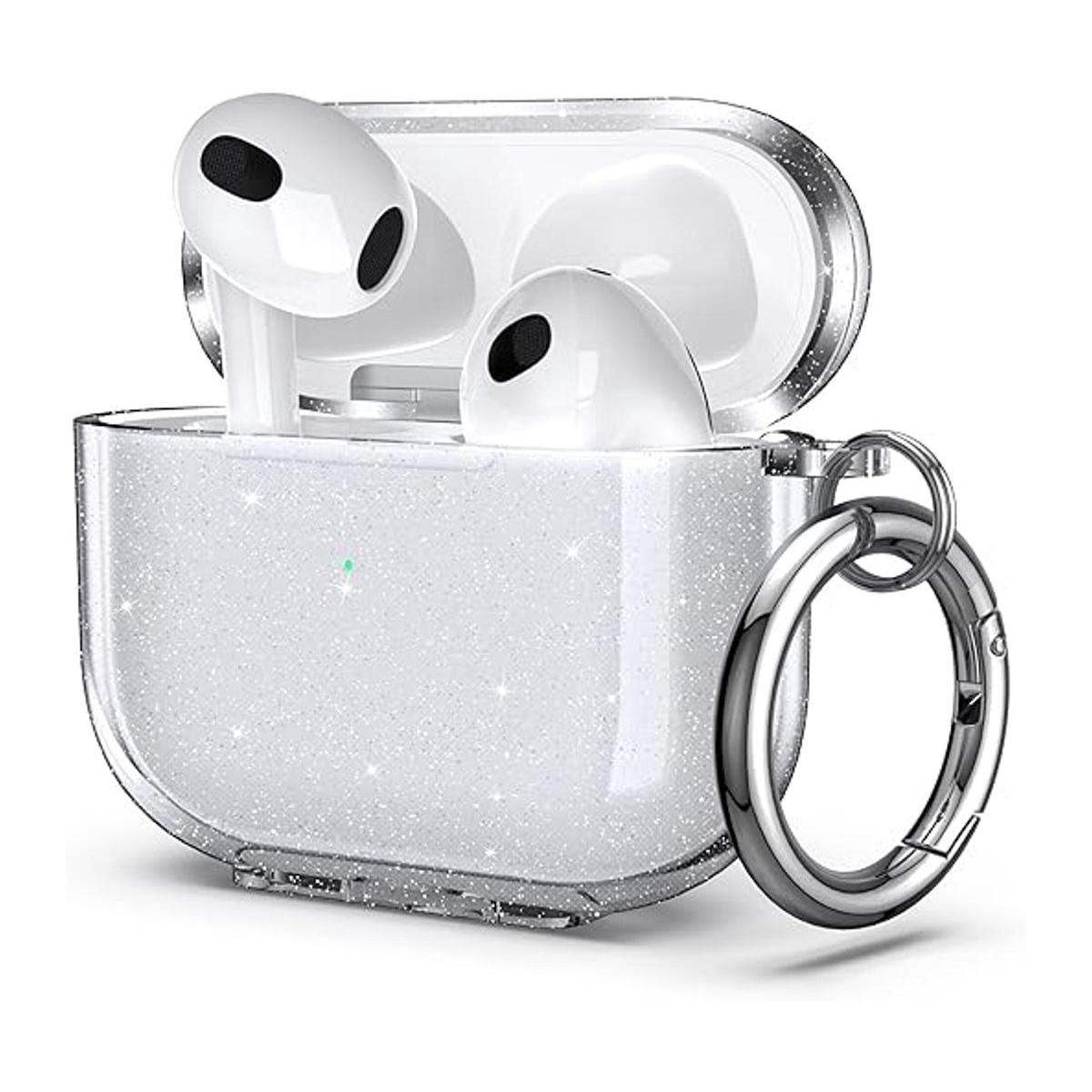 ULAK Funda compatible con AirPods 3 con purpurina