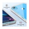 ULAK Funda para iPhone XR transparente 3 en 1 cubierta_4