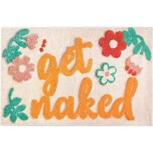 UIOIU Get Naked Tapete de baño rosa divertido y lindo_1