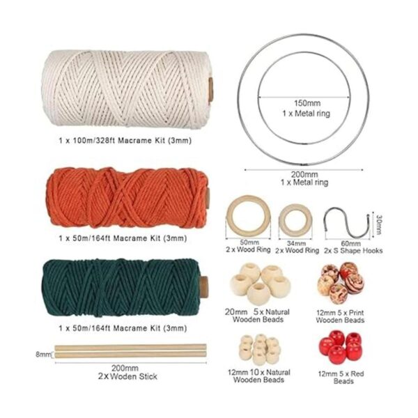 UHAPEER Kits de macramé para adultos principiantes kit de_2