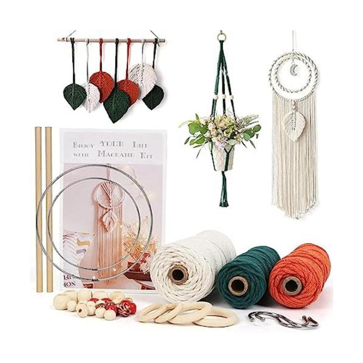 UHAPEER Kits de macramé para adultos principiantes kit de