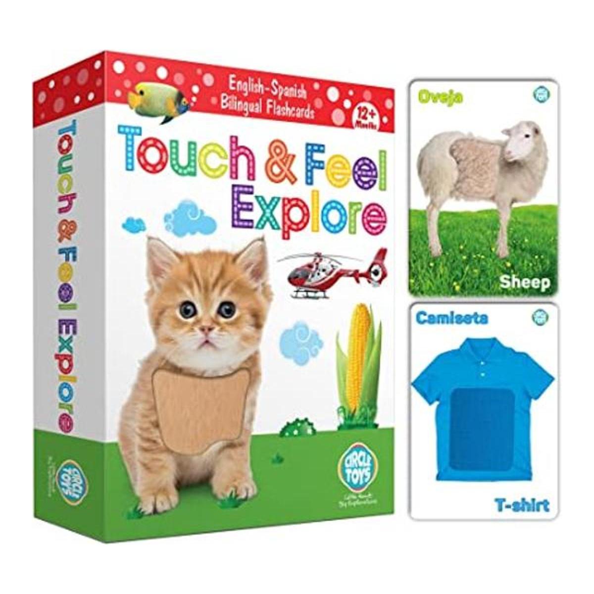 My Touch and Feel Tarjetas de flash sensoriales de doble