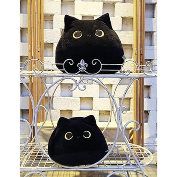 UEncounter Juguete de peluche de gato negro con forma de_4