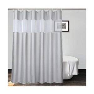 UFRIDAY Cortina de ducha gris de 71 x 74 pulgadas cortina_1