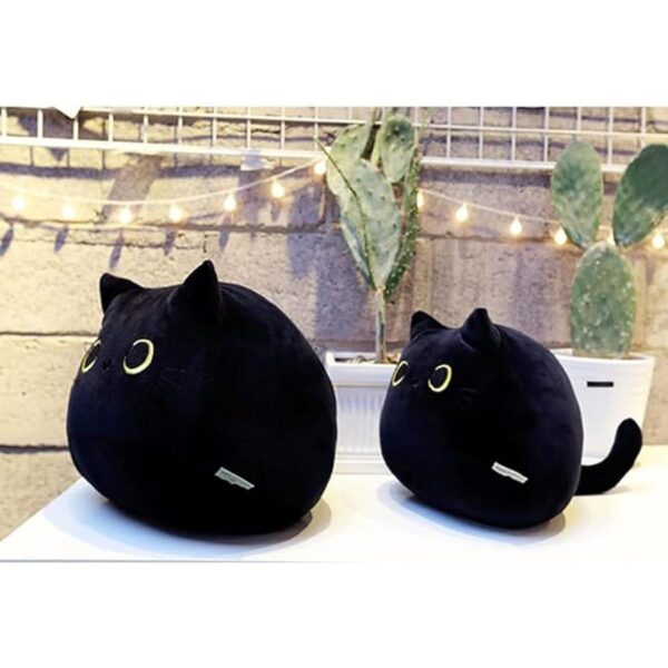 UEncounter Juguete de peluche de gato negro con forma de_3