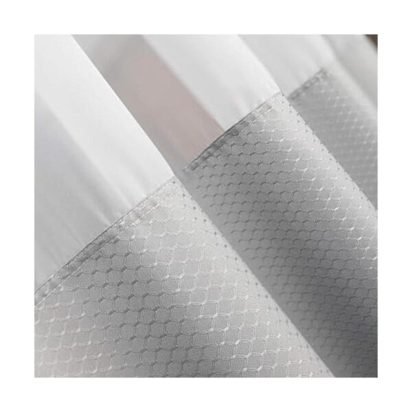 UFRIDAY Cortina de ducha gris de 71 x 74 pulgadas cortina_6