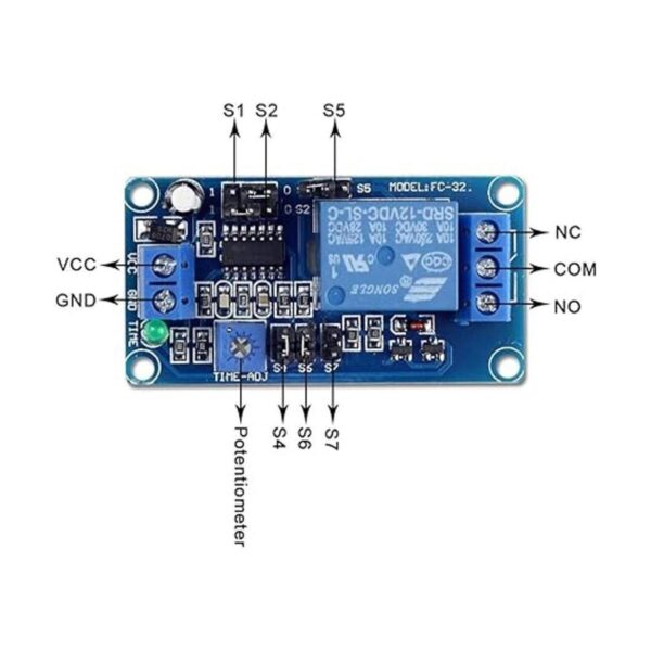 UCTRONICS Módulo de relé de retardo de tiempo CC 12 V para_5