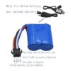 Blomiky Paquete de 2 cables de carga USB de 7.4 V2 x 3.7_3
