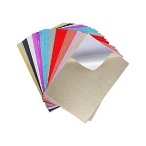 UCEC papel con purpurina 50 hojas de papel autoadhesivo