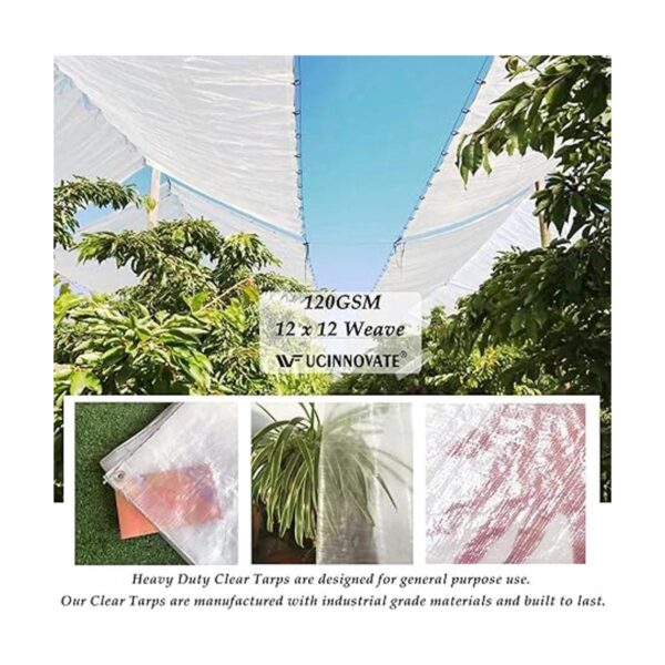 Lona transparente de 10 x 13 pies resistente al agua_6