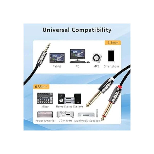 UCEC Cable divisor de cable en Y mono TS de 0.138 in 18_2